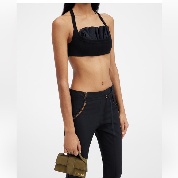 LE CHOUCHOU
Small flap bag. Dark khaki - Picture 6 of 7